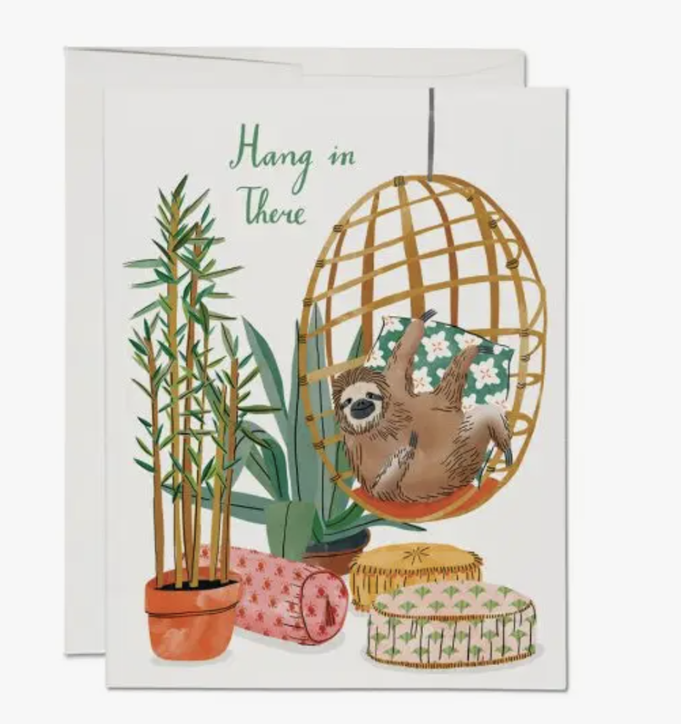 Red Cap Cards Chair Sloth