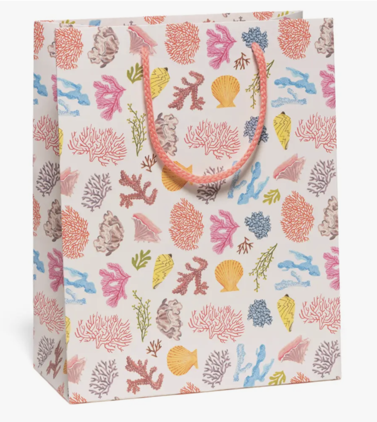 Red Cap Cards Corals gift bag, Medium