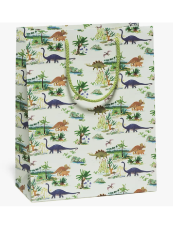 Red Cap Cards Dinosaurs gift bag