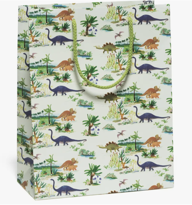 Red Cap Cards Dinosaurs gift bag