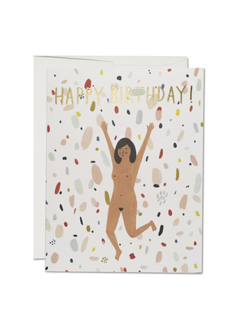 Red Cap Cards Birthday Suit