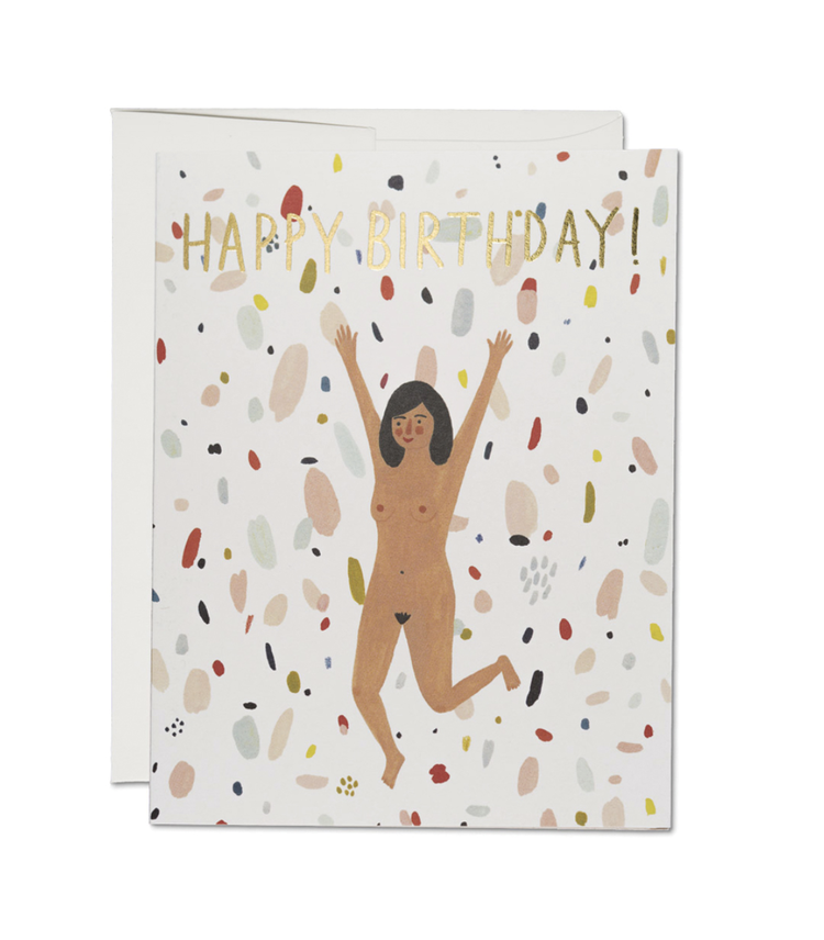 Red Cap Cards Birthday Suit