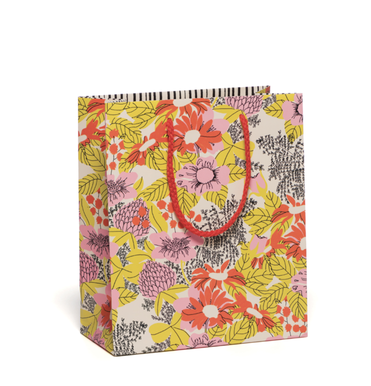 Red Cap Cards Flagship Floral gift bag
