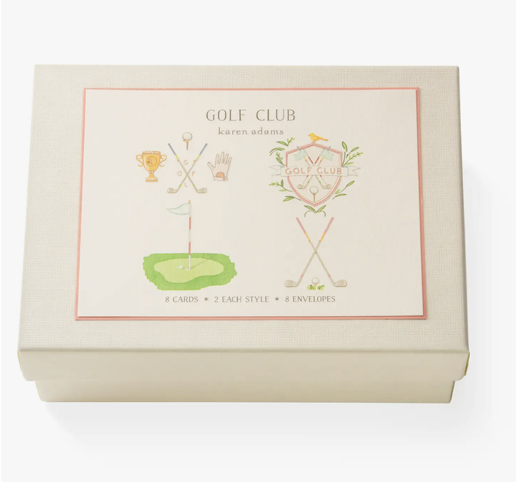 Karen Adams Designs Golf Club Note Card Box