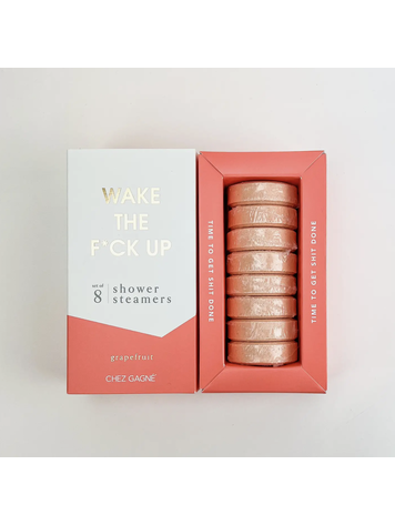 Chez Gagne Letterpress Wake The F*ck Up Shower Steamers