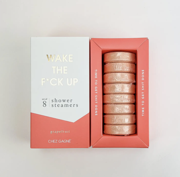 Chez Gagne Letterpress Wake The F*ck Up Shower Steamers