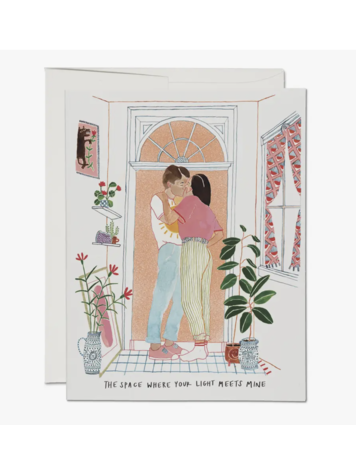 Red Cap Cards Where Your Light Love