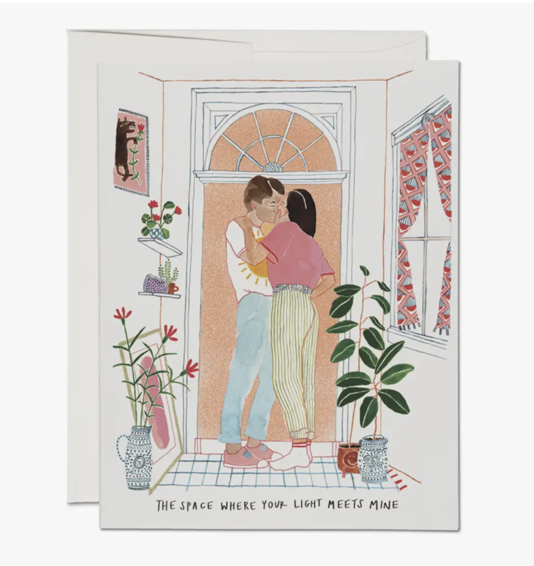 Red Cap Cards Where Your Light Love