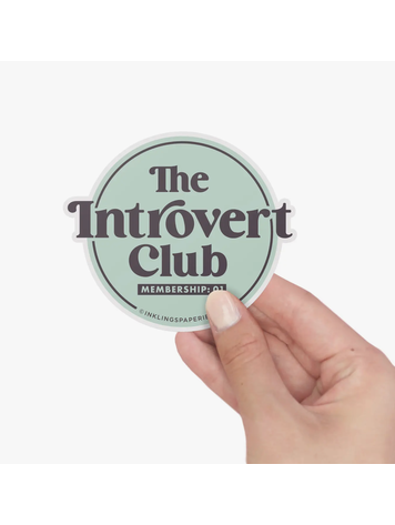 Inklings Paperie Introvert Club Sticker