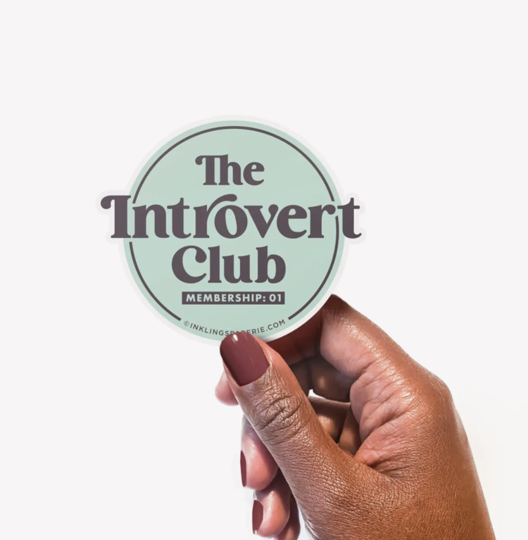 Inklings Paperie Introvert Club Sticker