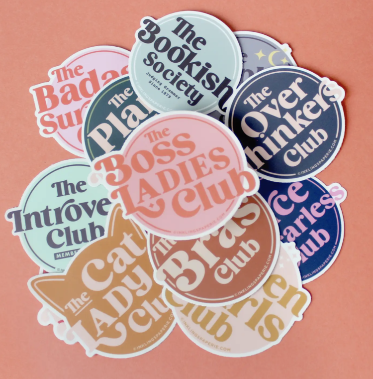 Inklings Paperie Bookish Society Sticker