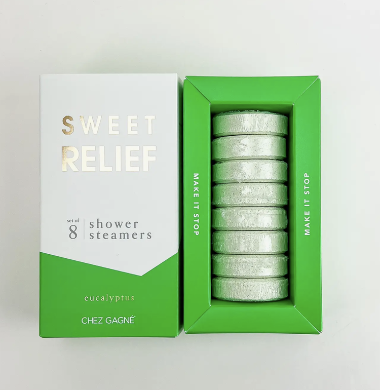 Chez Gagne Letterpress Sweet Relief Shower Steamers