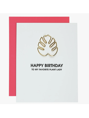 Chez Gagne Letterpress Birthday Plant Lady