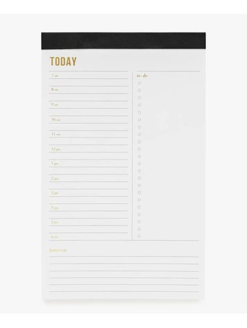Sugar Paper Small Today Pad Black
