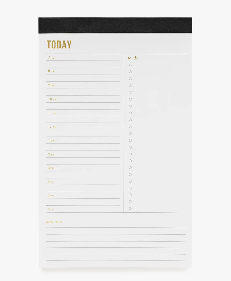 Sugar Paper Small Today Pad Black