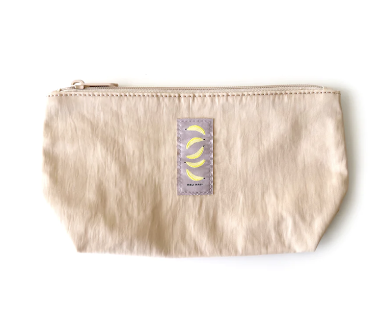 Hali Hali Bananas Small Pouch - Dusty Rose/Taupe