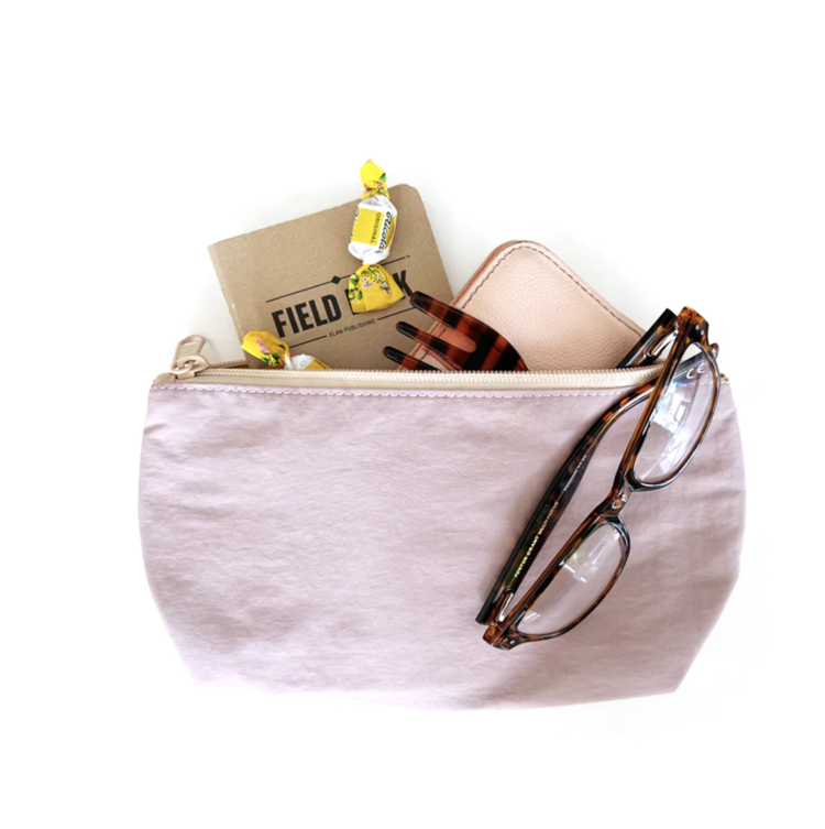 Hali Hali Bananas Small Pouch - Dusty Rose/Taupe