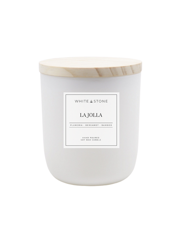 White Stone Candles La Jolla White