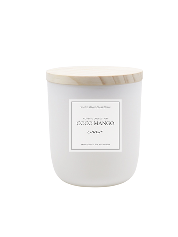 White Stone Candles COCO MANGO