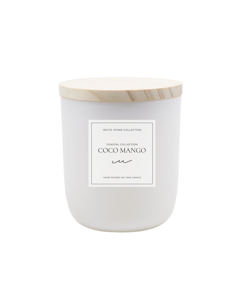 White Stone Candles COCO MANGO