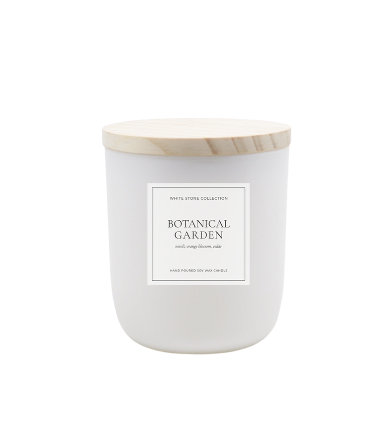 White Stone Candles Botanical Garden