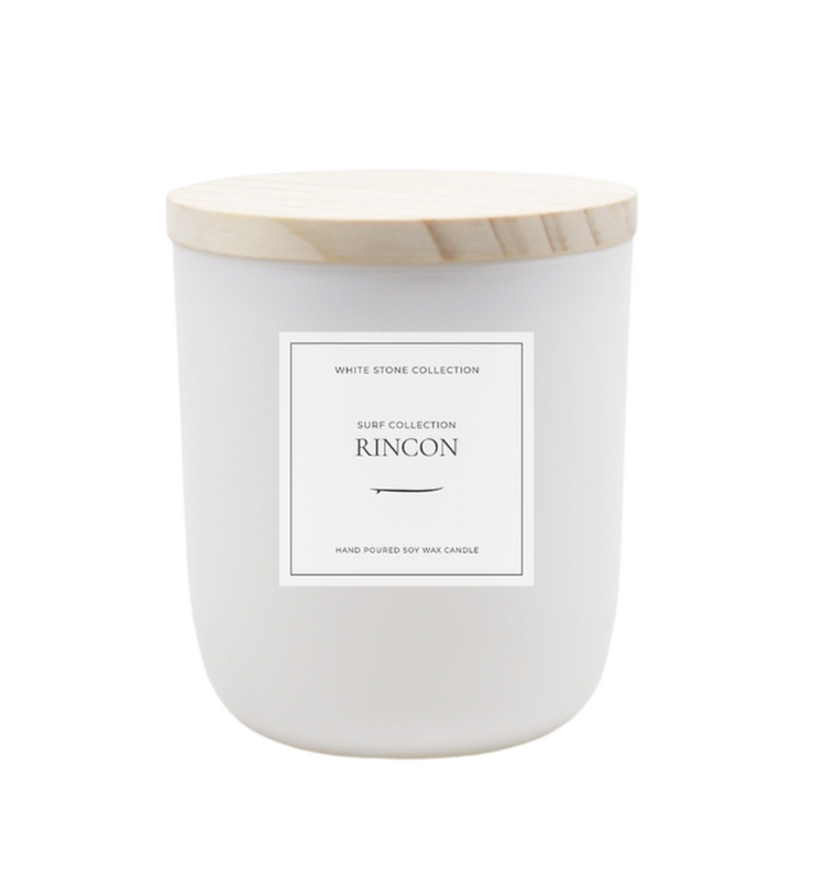 White Stone Candles Rincon