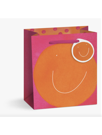 E. Frances Paper Studio Smiley Orange Gift Bag