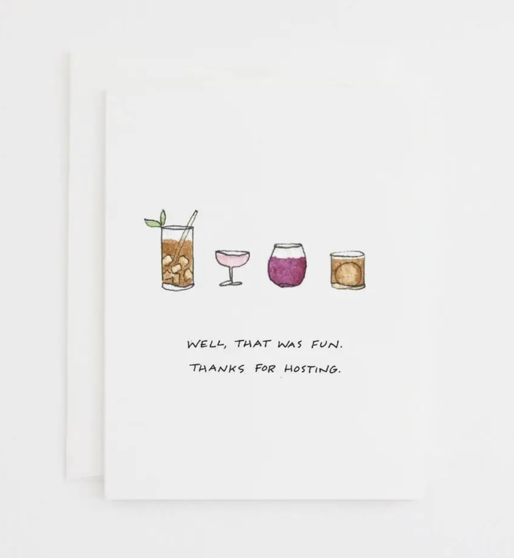 Party Sally Cocktails Card