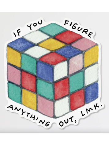 Party Sally Rubik's Cube Sticker