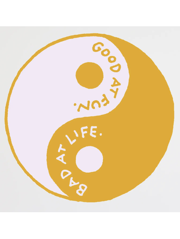 Party Sally Yin Yang Sticker