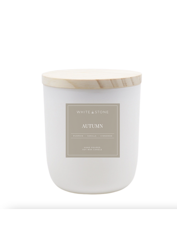 White Stone Candles 8 Oz Fall - Winter Candles