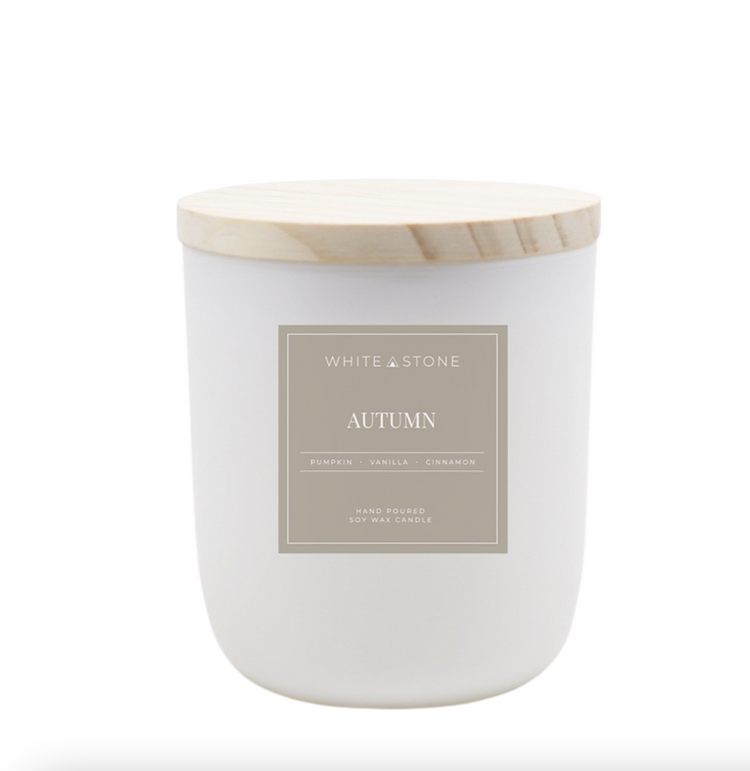 White Stone Candles 8 Oz Fall - Winter Candles