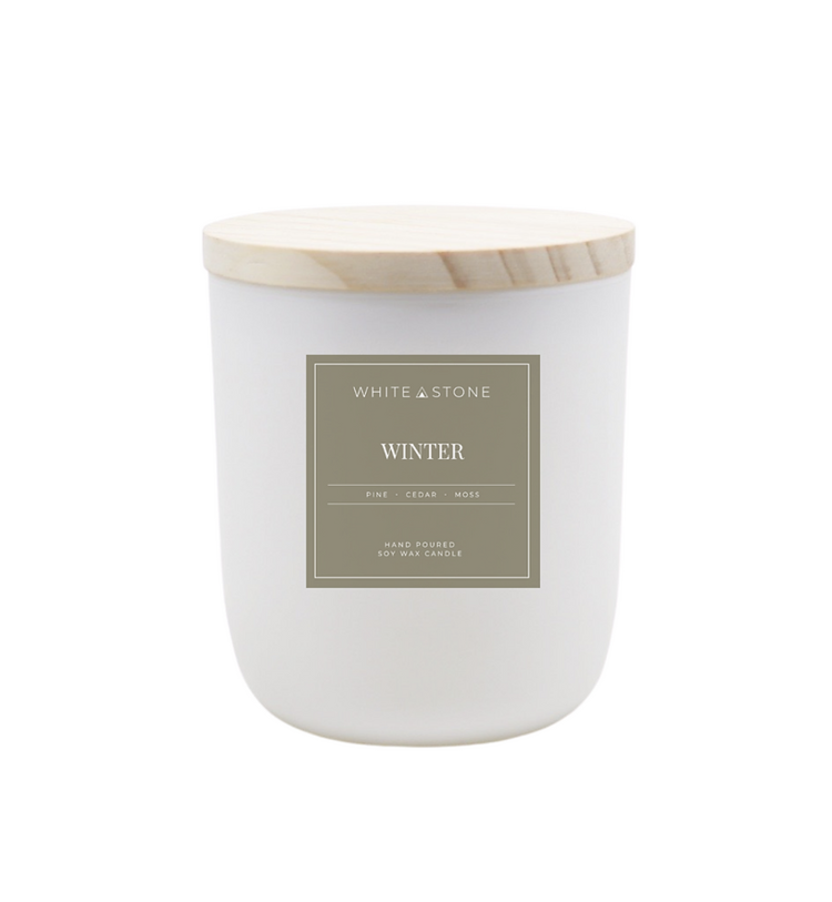 White Stone Candles 8 Oz Fall - Winter Candles