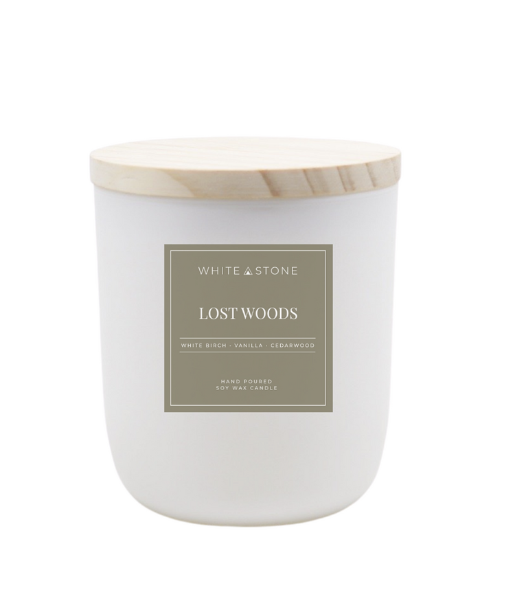 White Stone Candles 8 Oz Fall - Winter Candles