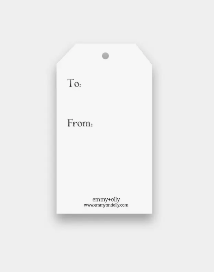 emmy+olly Gift Tags - Ski Dog