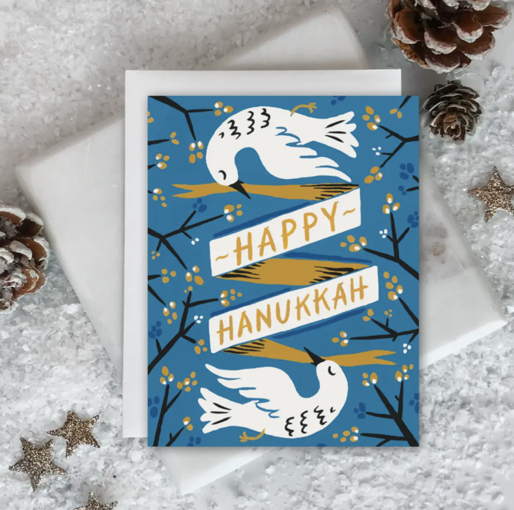 Idlewild Co. Hanukkah Doves Card