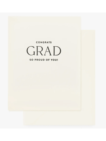 Sugar Paper Grad Congrats, Cream