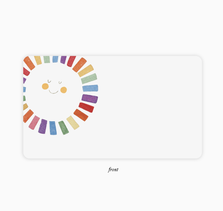 E. Frances Paper Studio Rainbow Sun Little Notes
