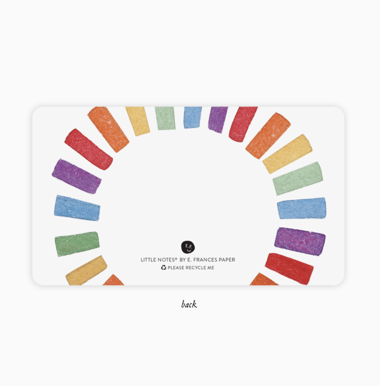 E. Frances Paper Studio Rainbow Sun Little Notes