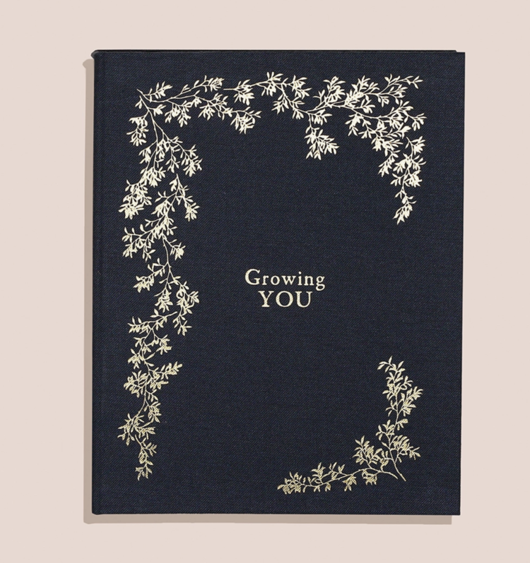 Paige Tate & Co. Growing You: Pregnancy Journal Black