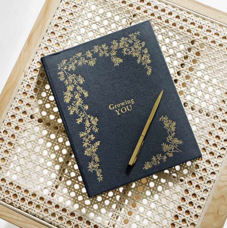 Paige Tate & Co. Growing You: Pregnancy Journal Black