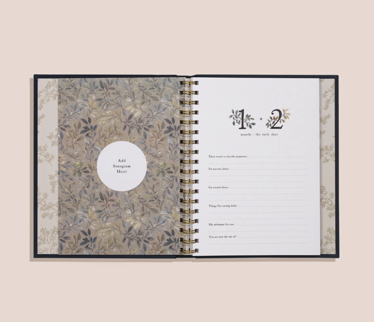 Paige Tate & Co. Growing You: Pregnancy Journal Black