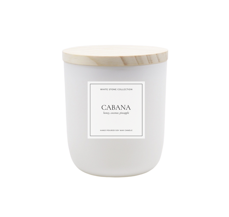 White Stone Candles Bungalow Candle 8 oz