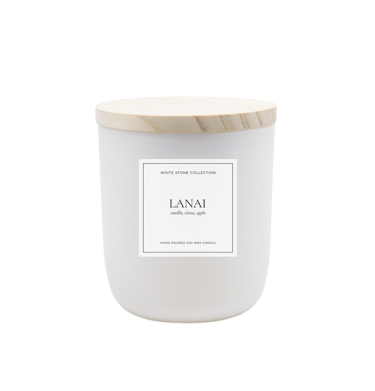 White Stone Candles Lanai Candle 8oz