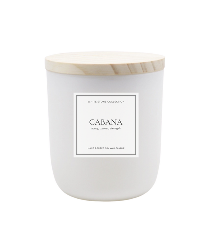 White Stone Candles Cabana Candle 8 oz