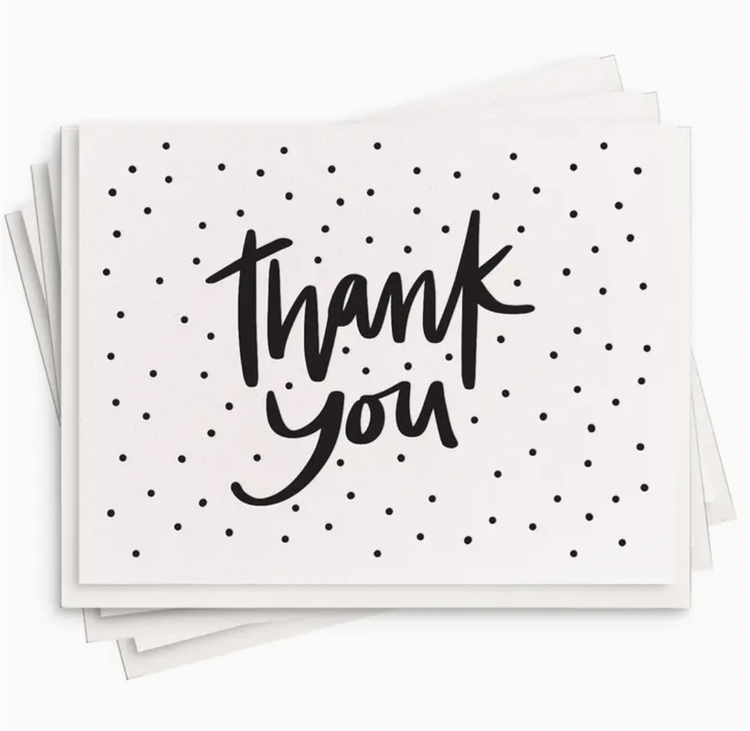 Dahlia Press Thank You Dots Box - Set Of 6