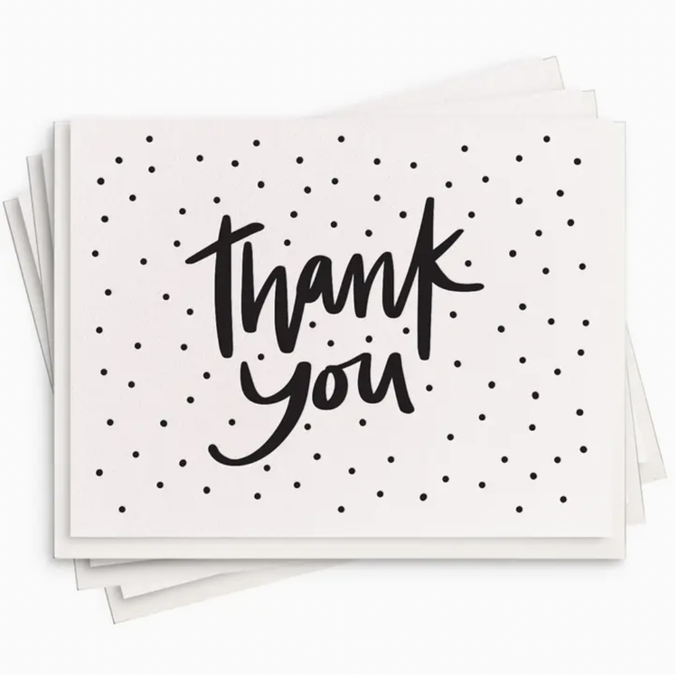 Dahlia Press Thank You Dots Box - Set Of 6