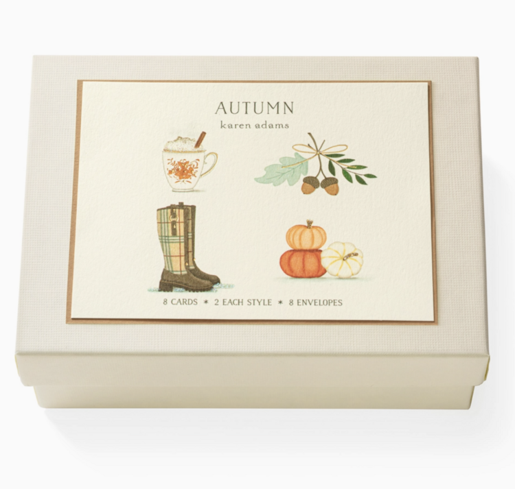 Karen Adams Designs Autumn Note Card Set