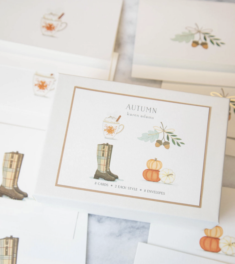 Karen Adams Designs Autumn Note Card Set