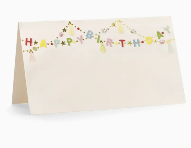 Karen Adams Designs Happy Birthday Place Cards